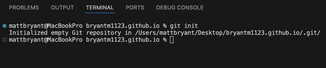git init