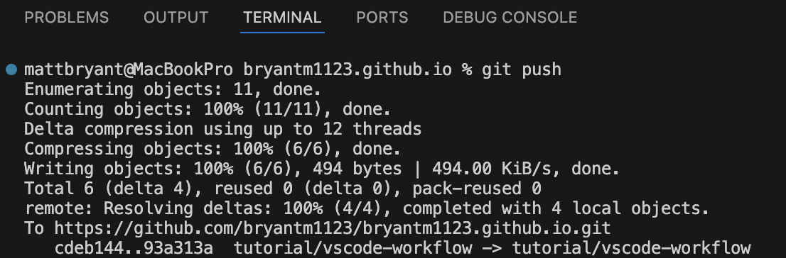 git push