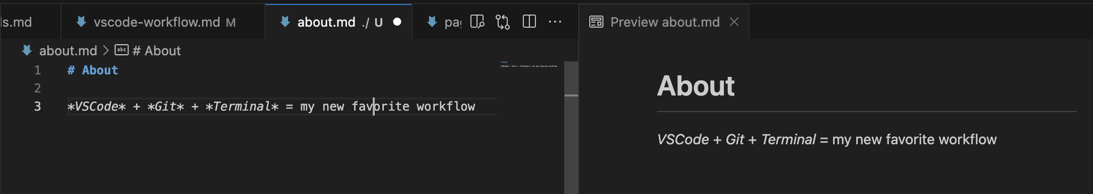 preview window