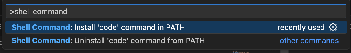 shell command